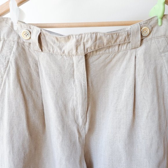 Linen High Waist Pants made in 🇮🇹 - Picture 9 of 10